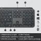 Logitech MX Keys Aydınlatmalı 920-010254 Tam Boyutlu Kablosuz Türkçe Q Klavye - Siyah