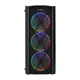 Everest Flat Mesh Psu Yok 4X120Mm Rgb Fanlı Tempered Glass Gamıng Kasa 