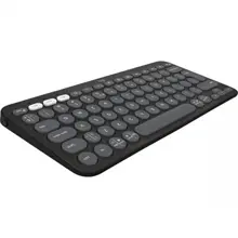 Logıtech K380S Pebble Keys 2  Siyah, 920-011859 Bluetooth Türkçe Q Multimedya Mini Klavye