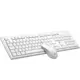 Lenovo Lecoo Usb Kablolu Türkçe Q Klavye Mouse Set Beyaz Cm101-B 