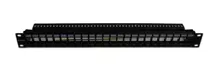 Beek Bn-Pp-M24S-1 19 1U 24 Port Modüler Patch Panel Zırhlı/Shielded (Keystone Jacklar Haricen Temin Edilmelidir)
