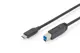 Digitus Ak-300149-010-S Usb Tip-C Bağlantı Kablosu Tip C (Usb 3.1) Erkek Tip B Erkek 1 Metre Gen2 3A 10Gb 3.1 Versiyon Ce Siyah Renk