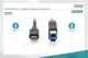 Digitus Ak-300149-010-S Usb Tip-C Bağlantı Kablosu Tip C (Usb 3.1) Erkek Tip B Erkek 1 Metre Gen2 3A 10Gb 3.1 Versiyon Ce Siyah Renk
