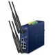 Planet Pl-Iap-2400Ax Endüstriyel 5Ghz 802.11Ax 2400Mbps Kablosuz Access Point 4 X 10/100/1000Base-T Rj45 Lan Port (Port 1 İle Port 4 Arası)1 X 10/100/1000Base-T Rj45 Wan/Lan Port (Port 5)2 X Çift Bant (2.4Ghz/5Ghz) Rp-Sma