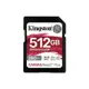 Kingston 512G Sdxc Canvas React Plus (280-150)Mb/S Sdr2V6/512Gb