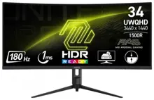 MSI 34 MAG 342CQR E2 CURVED VA 3440X1440 (WQHD) 21:9 180HZ 1MS GAMING MONITOR
