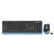 A4 TECH FG1035 MAVİ Q MM 2.4G KABLOSUZ KLAVYE MOUSE SET