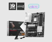 MSI MB PRO B840-P WIFI AM5 DDR5 8000MHZ(OC) HDMI 2x M.2 USB 10Gbs 2.5G LAN WI-FI 7 ATX