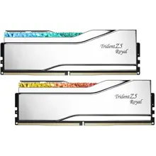 F5-6400J3239F48GX2-TR5S GSKILL Trident Z5 Royal Silver RGB DDR5-6400Mhz CL32 96GB (2x48GB) DUAL (32-39-39-102) 1.35V