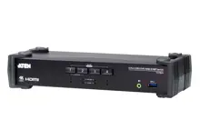 ATEN-CS1824 4-Port USB 3.0 4K HDMI KVMP™(Keyboard/Video Monitor/Mouse) Periferi (Çevre Cihazlarla (USB) Bağlantı Kurabilir) Switch, Ses Mikser mod özelliği<br>
4-Port USB 3.0 4K HDMI KVMP™ Switch with Audio Mixer Mode 
