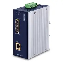 PL-IGUP-1205AT Endüstriyel 2-Port 100/1000X SFP <-> 1-Port 10/100/1000T 802.3bt PoE++ Media Converter<br>
Industrial 2-Port 100/1000X SFP to 1-Port 10/100/1000T 802.3bt PoE++ Media Converter