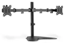 DA-90401 Digitus Çift Ekran Taşıyabilen Askı Aparatı, Maksimum 15 inç ile 32 inç Ekran, Yukarı Aşağı Hareket 45 Derece, Dönüş Açısı 360 Derece, Maksimum Yük Kapasitesi 2 x 8kg, VESA 100 x 100mm, siyah renk<br>
Digitus Dual Monitor Stand 15-32