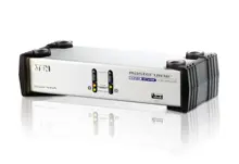 ATEN-CS1742C 2 Port USB VGA Dual View KVMP™(Keyboard/Video Monitor/Mouse) Periferi (Çevre Cihazlarla (USB) Bağlantı Kurabilir) Switch<br>
2-Port USB VGA Dual Display/Audio KVMP™ Switch