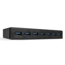 LIN-43228 7 Port USB 3.1 Hub, BC 1.2 Batarya Şarjı özellikli<br>
7 Port USB 3.0 Hub, Battery Charging 1.2