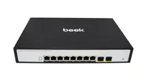 BN-GS-2082PW Beek L2 Yönetilebilir PoE Switch<br>
8 x 10/100/1000Mbps IEEE802.3af/at PoE+ port (Port başına 30.8 watt) (PoE Güç Bütçesi maks. 120 Watt) <br>
2 x 10/100/1000BASE-T SFP yuva<br>
Beek 8 Port Gigabit Managed PoE Swit