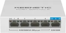 Keenetic PoE+ Switch 5 1x1Gbit 4x1Gbit PoE+ Port IEEE 802.3af/at 60Watt - KN-4610-01-EU