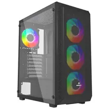 GameBooster GB-G1956BB USB3.0 Mesh Panel Siyah kasa (PSU Yok) PS195-6 Black