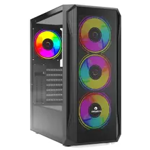 GameBooster GB-T005MB USB3.0 RGB fan Mesh Panel Siyah kasa (PSU Yok) T005MB