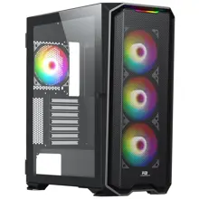PowerBoost PB-P3720B 850w 80+ Bronze USB 3.0 ATX Mesh RGB fan siyah Kasa Toba 3720