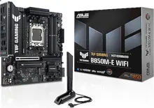 ASUS MB TUF GAMING B850M-E WIFI AMD B850 AM5 DDR5 8000 2XDP HDMI 3X M2 USB3.2 WİFİ 6E + BT AURA RGB 2.5GBİT LAN MATX 256GB’A KADAR RAM DESTEĞİ, 8+2+1 