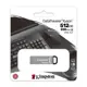 Kingston DTKN/512GB 512GB DataTraveler Kyson 200MB-s Metal USB 3.2 Gen 1 Flash Bellek