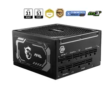 MSI PSU MAG A1000GL PCIE5 1000W 80+ GOLD POWER SUPPLY