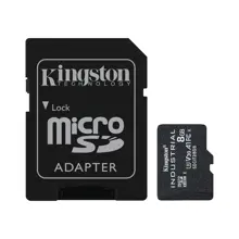 Kingston SDCIT2/8GB 8GB microSDHC Industrial C10 A1 pSLC Card + SD Adapter Hafıza Kartı