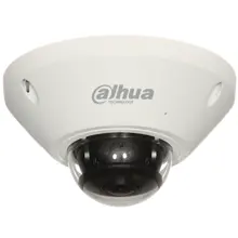DAHUA  IPC-EB5541-AS, 5Mpix, 1.4mm Lens, 10Mt Gece Görüş, H265+, IK10, IP67, Dahili Mikrofon, Sd Kart, Metal Kasa, Fisheye  IP Kamera