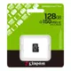 Kingston SDCS3/128GBSP 128GB microSDXC Canvas Select Plus Gen3 150R A1 Single Pack w/o ADP