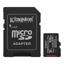 Kingston SDCS3/512GB 512GB MicroSDXC Canvas Select Plus Gen3 150MB/s A1 Card + Adapter