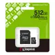 Kingston SDCS3/512GB 512GB MicroSDXC Canvas Select Plus Gen3 150MB/s A1 Card + Adapter