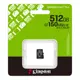 Kingston  SDCS3/512GBSP 512GB MicroSDXC Canvas Select Plus Gen3 150R A1 Single Pack w/o ADP