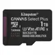Kingston SDCS3/1TBSP 1TB MicroSDXC Canvas Select Plus Gen3 150R A1 Single Pack w/o ADP