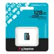 Kingston SDCG4/128GBSP 128GB MicroSDXC Canvas Go Plus Gen4 200MB/s A2 U3 V30 Card + w/o ADP