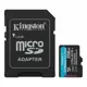 Kingston SDCG4/256GB 256GB MicroSDXC Canvas Go Plus Gen4 200MB/s A2 U3 V30 Card + ADP