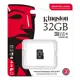 Kingston SDCIT2/32GBSP-32GB MicroSDHC Industrial C10 A1 pSLC Card Single Pack w/o Adapter