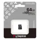 Kingston 64GB - SDCIT2/64GBSP MicroSDHC/SDXC Endüstriyel Kart