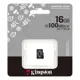 Kingston 16GB - SDCIT2/16GBSP MicroSDHC/SDXC Endüstriyel Kart