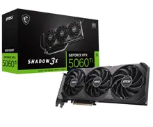 MSI VGA GEFORCE RTX 5060 TI 8G SHADOW 3X OC CLASSIC RTX5060TI 8GB GDDR7 128B DX12 PCIE 5.0 X16 (3XDP 1XHDMI)