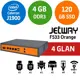 Jetway F533 Orange Intel Celeron J1900 4GB 120GB SSD 4 Port Endüstriyel Firewall Pc