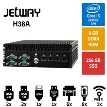 Jetway H38A Intel Core i5 1135G7 8GB 256GB SSD Endüstriyel Mini Pc