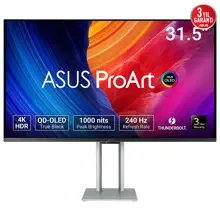 ASUS ProArt PA32UCDM 31.5 OLED 3840x2160 0.1ms 240Hz 250cd Thunderbolt HDMI USB Hoparlör VESA 3YIL PD 96W  HDR HLG  Dolby Vision  %99 DCI-P3  Calman Desteği MONİTÖR