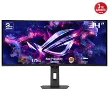 ASUS ROG STRIX XG34WCDG 34 OLED KAVİSLİ 3840x1440 0.03ms 175Hz 250cd DP HDMI USB-C YOK VESA 3YIL ELMB  HDR 400 True Black  YÜKSEKLİK AYARLI YAKINLIK SENSÖRÜ(NEO PROXIMITY SENSOR)  %99.3 DCI-P3 10BİT USB-C PD15W MONİTÖR