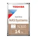 TOSHIBA MN11ACA14TS N300 3.5" 14TB 7200rpm 512MB SATA 7/24 NAS Harddisk