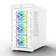 PowerBoost JBST-PBGR222BW Full Beyaz Tempered Glass 7xARGB Fanlı Kasa (PSU Yok)