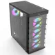 PowerBoost JBST-PBGR222BB Full Siyah Tempered Glass 7xARGB Fanlı kasa (PSU Yok)