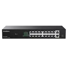 TENDA SG118PC 18 PORT 10/100/1000 16 PORT POE 2 PORT UPLINK 167W YONETILEMEZ DESKTOP SWITCH