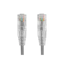 AGER 0.15metre CAT6 Utp Slim AWG28 AC-602-0015 Gri LSZH Patch Kablo (10lu Paket)