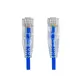 AGER 0.15metre CAT6 Utp Slim AWG28 AC-602-0015/B Mavi LSZH Patch Kablo (10lu Paket)