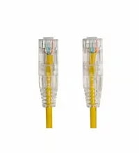 AGER 0.15metre CAT6 Utp Slim AWG28 AC-602-0015/Y Sarı LSZH Patch Kablo (10lu Paket)